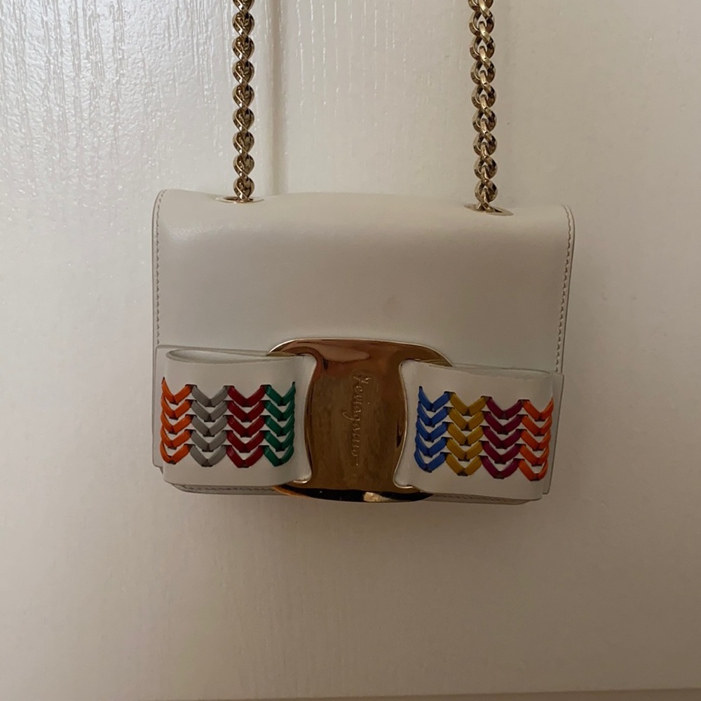 White Salvatore Ferragmo Crossbody Bag